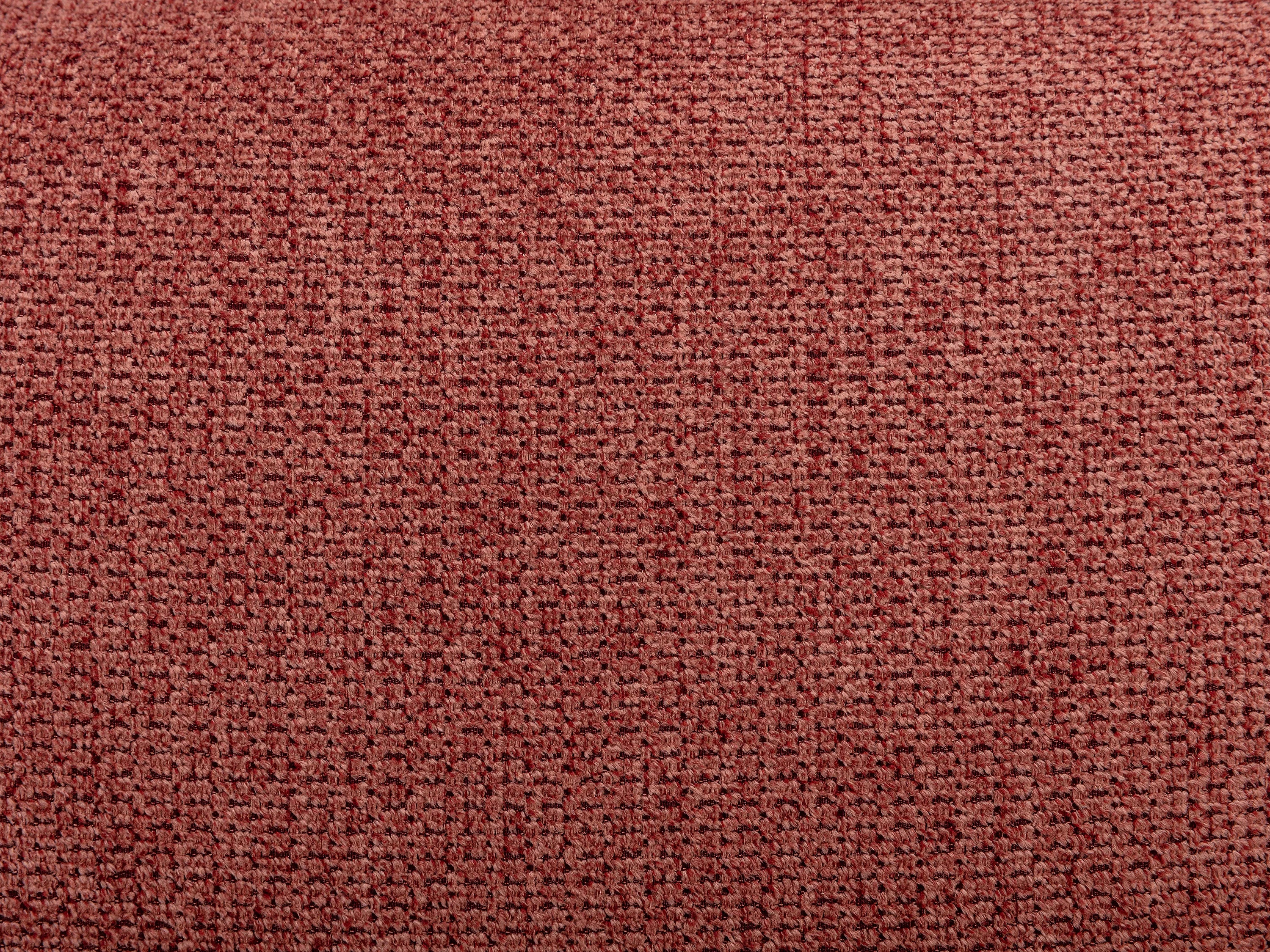 Fauteuil Arrondi Pivotant En Tissu Texturé Terracotta - POZETI