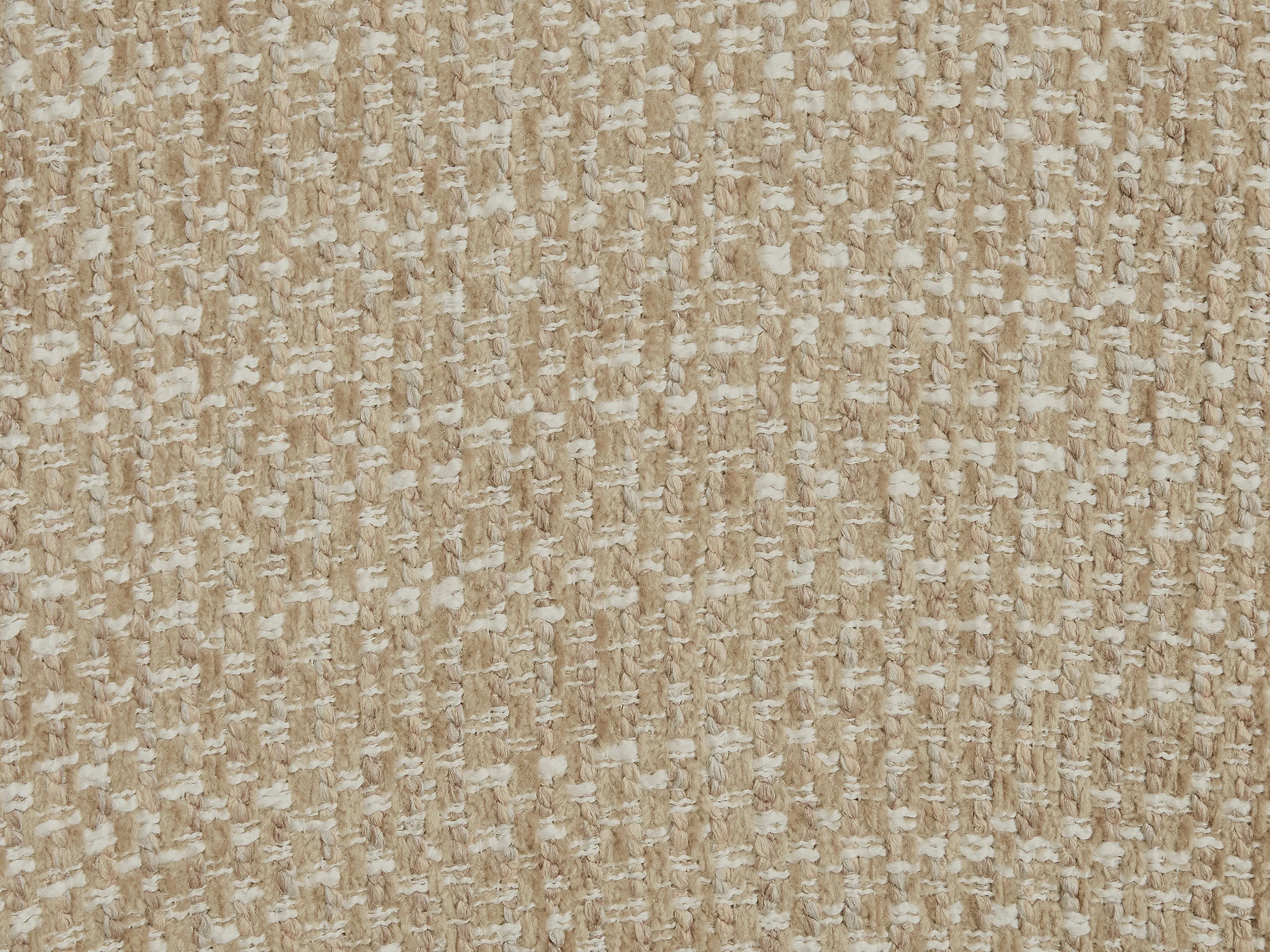 Fauteuil Arrondi Pivotant En Tissu Texturé Beige - NAROLIA
