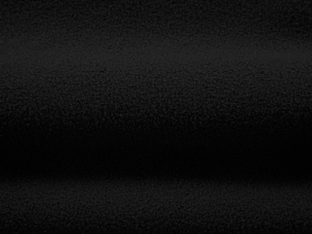 Canapé Arrondi Bouclette 3 Places Noir - Jenny