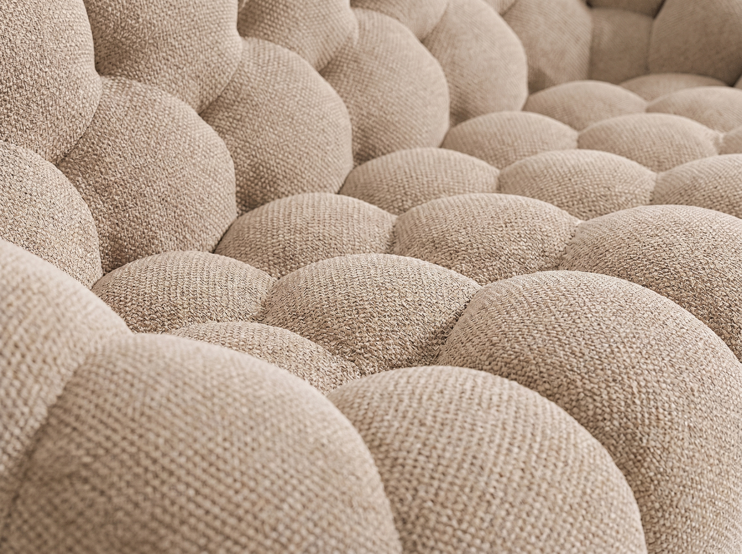 Canapé Bubble Arrondi 2 Places Beige - Cocoon