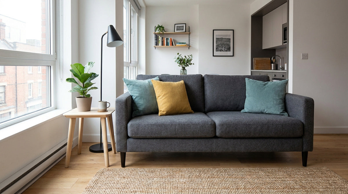 Aménager un petit espace avec un canapé 2 places design