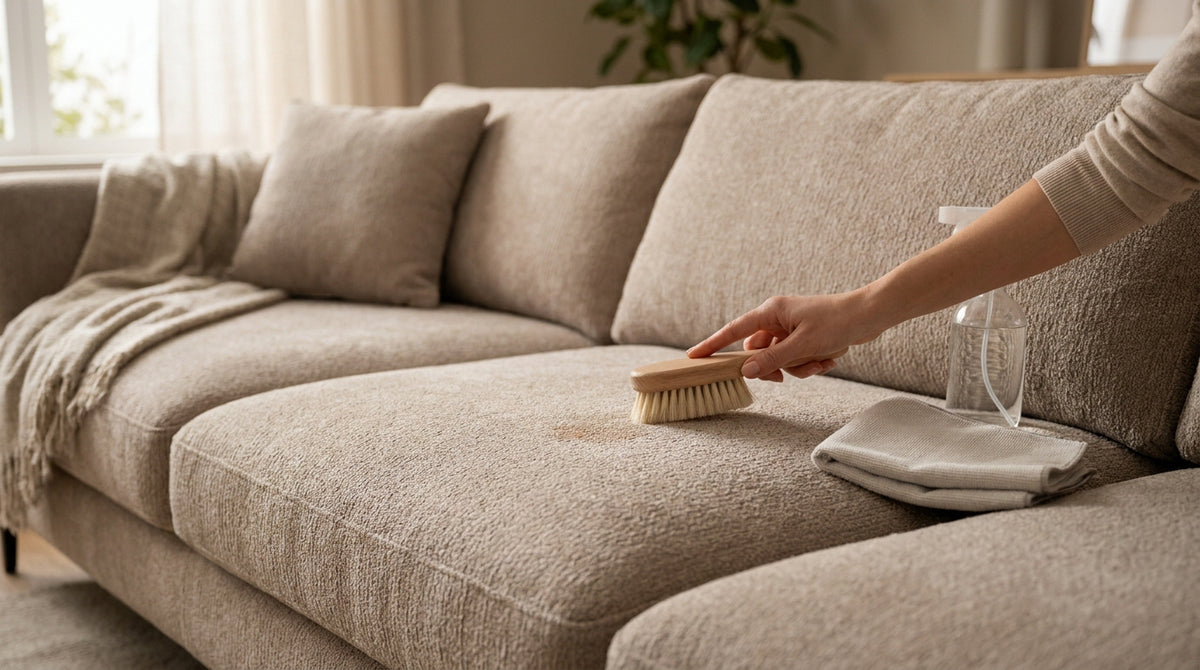 Tout savoir sur l'entretien d'un canapé en tissu chenille