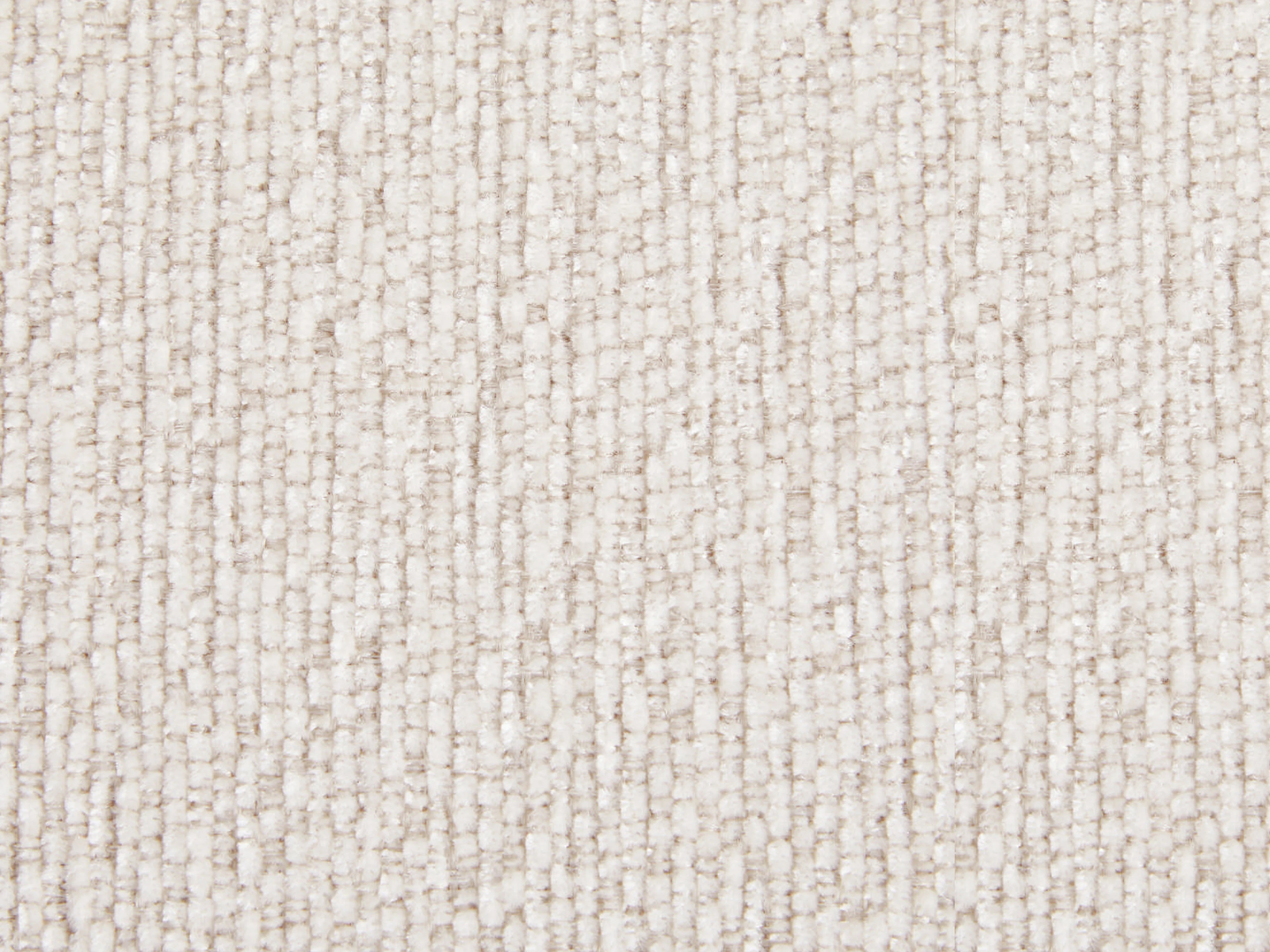 Canapé Arrondi d'Angle en Velours Texturé Beige - LOUSADO