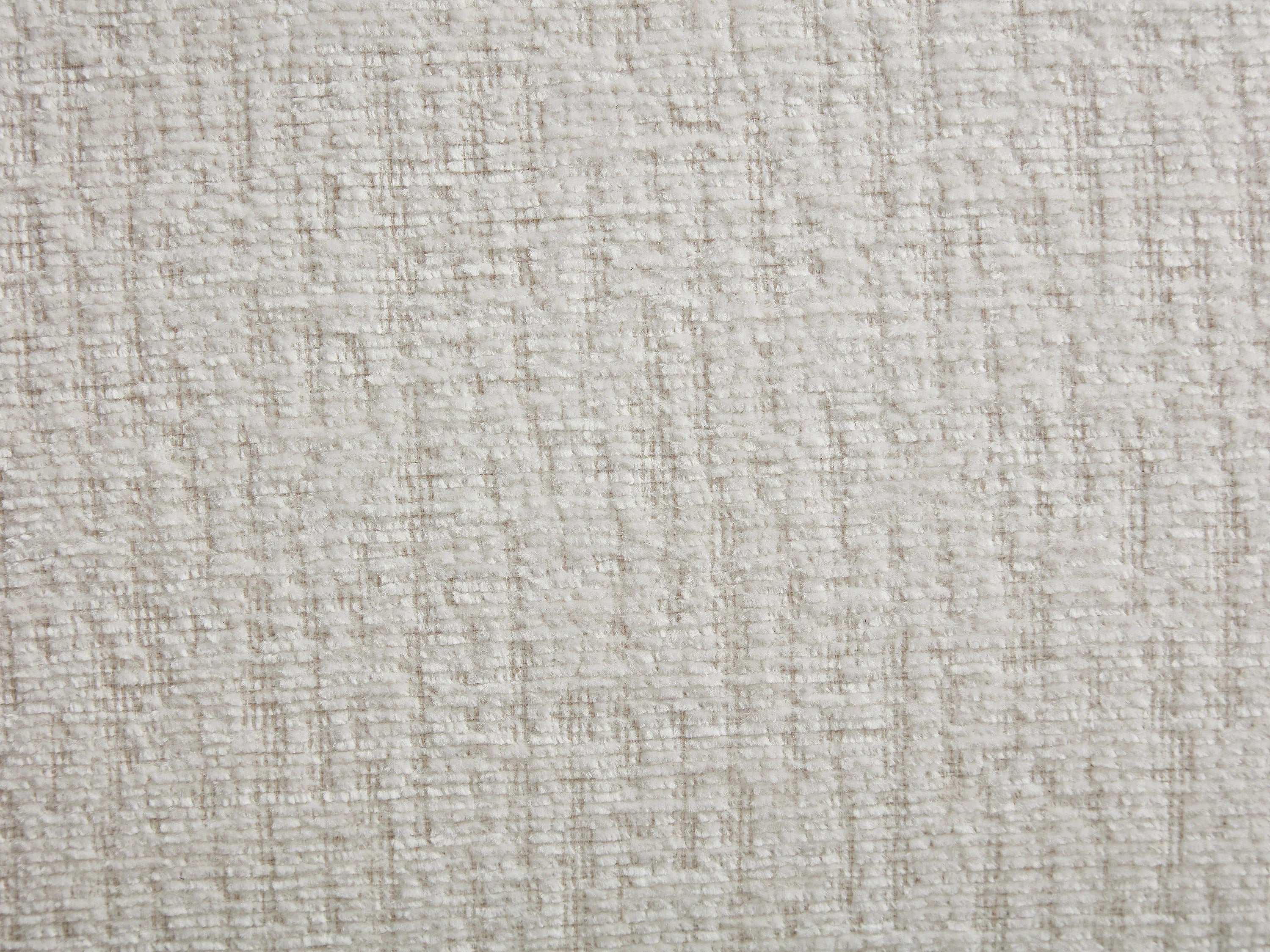 Fauteuil Arrondi En Tissu Chenille Beige - LUCIOTA