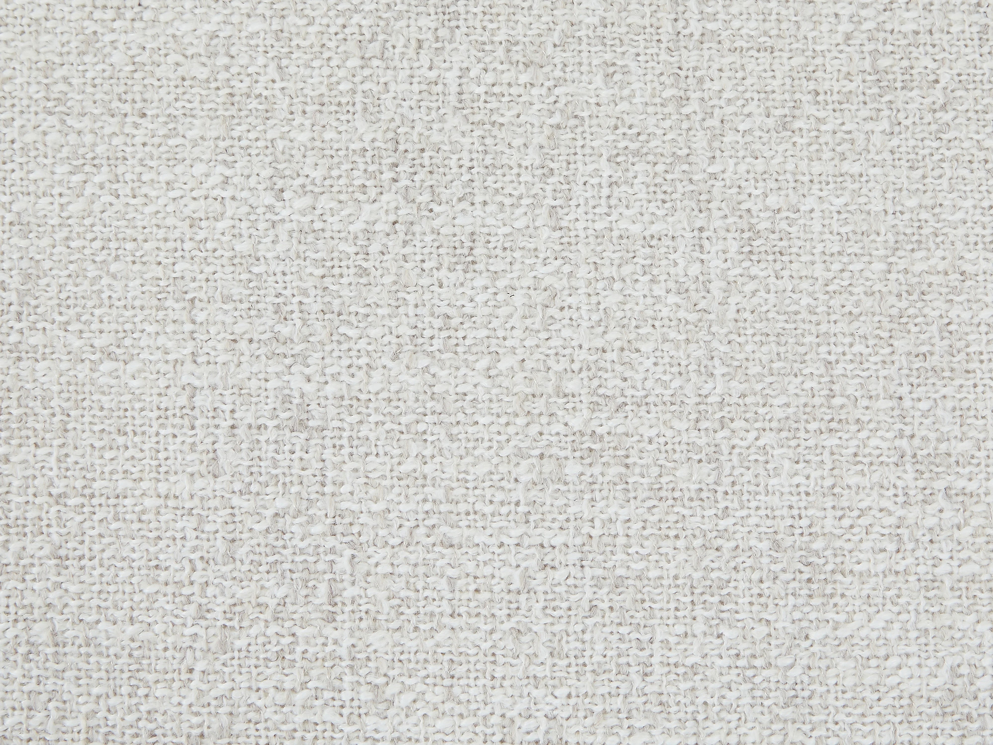 Canapé Arrondi 4 Places En Tissu Texturé Beige - LUCAMO